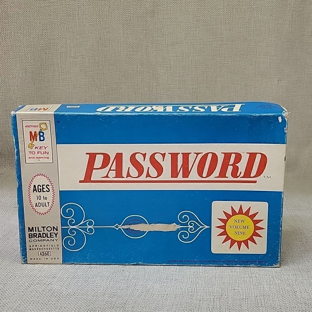 ‎Vintage 1962 PASSWORD Vol. 9 Board Game by Milton Bradley #4260